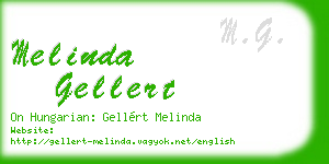 melinda gellert business card